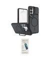 ieg™ Galaxy S26 Ultra Kılıf İz Modern Prime - Şeffaf Pasifik Cam Ekran Koruyucu