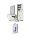 ieg™ Galaxy S26 Ultra Kılıf İz Modern Prime - Siyah Bilvis 3D Cam Ekran Koruyucu