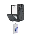 ieg™ Galaxy S26 Ultra Kılıf İz Modern Prime - Siyah Bilvis 3D Cam Ekran Koruyucu