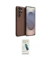 ieg™ Galaxy S26 Ultra Kılıf Kozmos Yansıma Özel Seri - Şeffaf Pasifik Cam Ekran Koruyucu