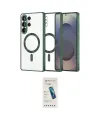 ieg™ Galaxy S26 Ultra Kılıf Nova Işık Özel Seri - Şeffaf Pasifik Cam Ekran Koruyucu