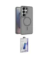ieg™ Galaxy S26 Ultra Kılıf Siluet Minimal Prime - Siyah Bilvis 3D Cam Ekran Koruyucu