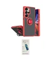 ieg™ Galaxy S26 Ultra Kılıf Yörünge Çizgi - Şeffaf Pasifik Cam Ekran Koruyucu