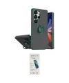 ieg™ Galaxy S26 Ultra Kılıf Yörünge Çizgi - Şeffaf Pasifik Cam Ekran Koruyucu