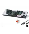 Gaming Mekanik Klavye Tri Mod Rgb Red Switch - Siyah Beyaz MF1703B