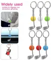 ieg™  Gerçekçi Golf Tasarımlı Şık Anahtarlık Kolye Çanta Süsü Golf Keychain