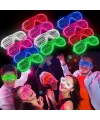 Glow Işıklı Panjur Parti Gözlüğü 12 Adet