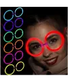 Glow Stick Yuvarlak Gözlük 12 Adet