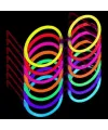 Glow Stick Yuvarlak Parti Gözlüğü 6 Adet