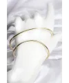 Gold Renk Pirinç El Bileziği TJ-BB8145