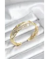Gold Renk Pirinç Vintage Kadın Bileklik TJ-BB8023