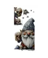 Gotik Cüce ve Kafatası Duvar Sticker Seti