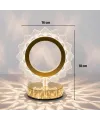 Güneş Şeklinde Kristal LED Masa Lambası – Dokunmatik, 3 Renk Işık Modlu, Şarjlı Mini Dekoratif Gece Lambası