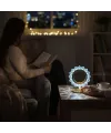 Güneş Şeklinde Kristal LED Masa Lambası – Dokunmatik, 3 Renk Işık Modlu, Şarjlı Mini Dekoratif Gece Lambası