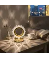 Güneş Şeklinde Kristal LED Masa Lambası – Dokunmatik, 3 Renk Işık Modlu, Şarjlı Mini Dekoratif Gece Lambası
