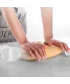 Hamur Torbası 2 li Set Orta ve Büyük Hamur Silikon Şeffaf Yoğurma Torbası Ekmek Makarna Mant
