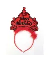 Happy Birthday Yazılı Neon Renk Taç 12 Adet
