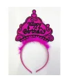 Happy Birthday Yazılı Neon Renk Taç 12 Adet