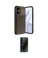 ieg™ Honor 400 Kılıf Eksen Form Prime - Siyah 3D Antistatik Hayalet Cam Ekran Koruyucu