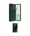 ieg™ Honor 400 Kılıf Eksen Form Prime - Siyah 3D Antistatik Hayalet Cam Ekran Koruyucu