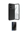 ieg™ Honor 400 Kılıf Eksen Form Prime - Siyah 3D Antistatik Hayalet Cam Ekran Koruyucu