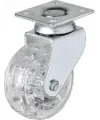 ieg™ Hts 325 - 50x20 mm Şeffaf Makaralı Tablalı Teker 4 Adet