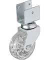 ieg™ Hts 328 - 50x20 mm Şeffaf Makaralı Kısa U Tablalı Teker 4 Adet