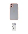 ieg™ iPhone 11 Kılıf Ahenk Çizgi Serisi - Şeffaf Uv Polymer Nano Ekran Koruyucu