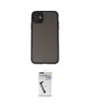ieg™ iPhone 11 Kılıf Ahenk Çizgi Serisi - Şeffaf Uv Polymer Nano Ekran Koruyucu