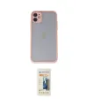 ieg™ iPhone 11 Kılıf Ahenk Çizgi Serisi - Siyah 6D Mat Seramik Hayalet Nano Ekran Koruyucu