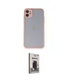 ieg™ iPhone 11 Kılıf Ahenk Çizgi Serisi - Siyah Bilvis Hayalet Cam Ekran Koruyucu