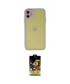 ieg™ iPhone 11 Kılıf Ahenk Çizgi Serisi - Siyah Buffer Cam Ekran Koruyucu