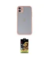 ieg™ iPhone 11 Kılıf Ahenk Çizgi Serisi - Siyah Buffer Cam Ekran Koruyucu