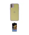 ieg™ iPhone 11 Kılıf Ahenk Çizgi Serisi - Siyah Buffer Hayalet Cam Ekran Koruyucu