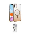 ieg™ iPhone 11 Kılıf Ahenk Doku Özel Seri - Şeffaf Uv Polymer Nano Ekran Koruyucu