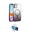 ieg™ iPhone 11 Kılıf Ahenk Doku Özel Seri - Siyah 3D Antistatik Cam Ekran Koruyucu