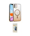 ieg™ iPhone 11 Kılıf Ahenk Doku Özel Seri - Siyah 6D Mat Seramik Hayalet Nano Ekran Koruyucu
