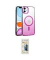ieg™ iPhone 11 Kılıf Ahenk Doku Özel Seri - Siyah 6D Mat Seramik Hayalet Nano Ekran Koruyucu