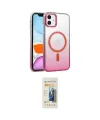 ieg™ iPhone 11 Kılıf Ahenk Doku Özel Seri - Siyah 6D Mat Seramik Hayalet Nano Ekran Koruyucu