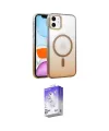 ieg™ iPhone 11 Kılıf Ahenk Doku Özel Seri - Siyah Bilvis 5in1 3D Magic Cam Ekran Koruyucu