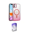 ieg™ iPhone 11 Kılıf Ahenk Doku Özel Seri - Siyah Bilvis 5in1 3D Magic Cam Ekran Koruyucu