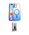 ieg™ iPhone 11 Kılıf Ahenk Doku Özel Seri - Siyah Bilvis Hayalet Cam Ekran Koruyucu