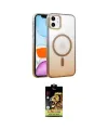 ieg™ iPhone 11 Kılıf Ahenk Doku Özel Seri - Siyah Buffer Cam Ekran Koruyucu