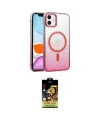 ieg™ iPhone 11 Kılıf Ahenk Doku Özel Seri - Siyah Buffer Cam Ekran Koruyucu