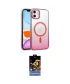 ieg™ iPhone 11 Kılıf Ahenk Doku Özel Seri - Siyah Buffer Hayalet Cam Ekran Koruyucu