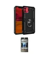 ieg™ iPhone 11 Kılıf Ahenk Klasik Koleksiyonu - Siyah 34D Hayalet Izgaralı Cam