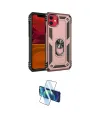 ieg™ iPhone 11 Kılıf Ahenk Klasik Koleksiyonu - Siyah 3D Antistatik Cam Ekran Koruyucu