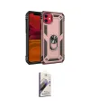 ieg™ iPhone 11 Kılıf Ahenk Klasik Koleksiyonu - Siyah Bilvis 3D Mat Cam Ekran Koruyucu
