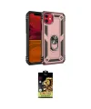 ieg™ iPhone 11 Kılıf Ahenk Klasik Koleksiyonu - Siyah Buffer Cam Ekran Koruyucu