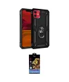 ieg™ iPhone 11 Kılıf Ahenk Klasik Koleksiyonu - Siyah Buffer Hayalet Cam Ekran Koruyucu